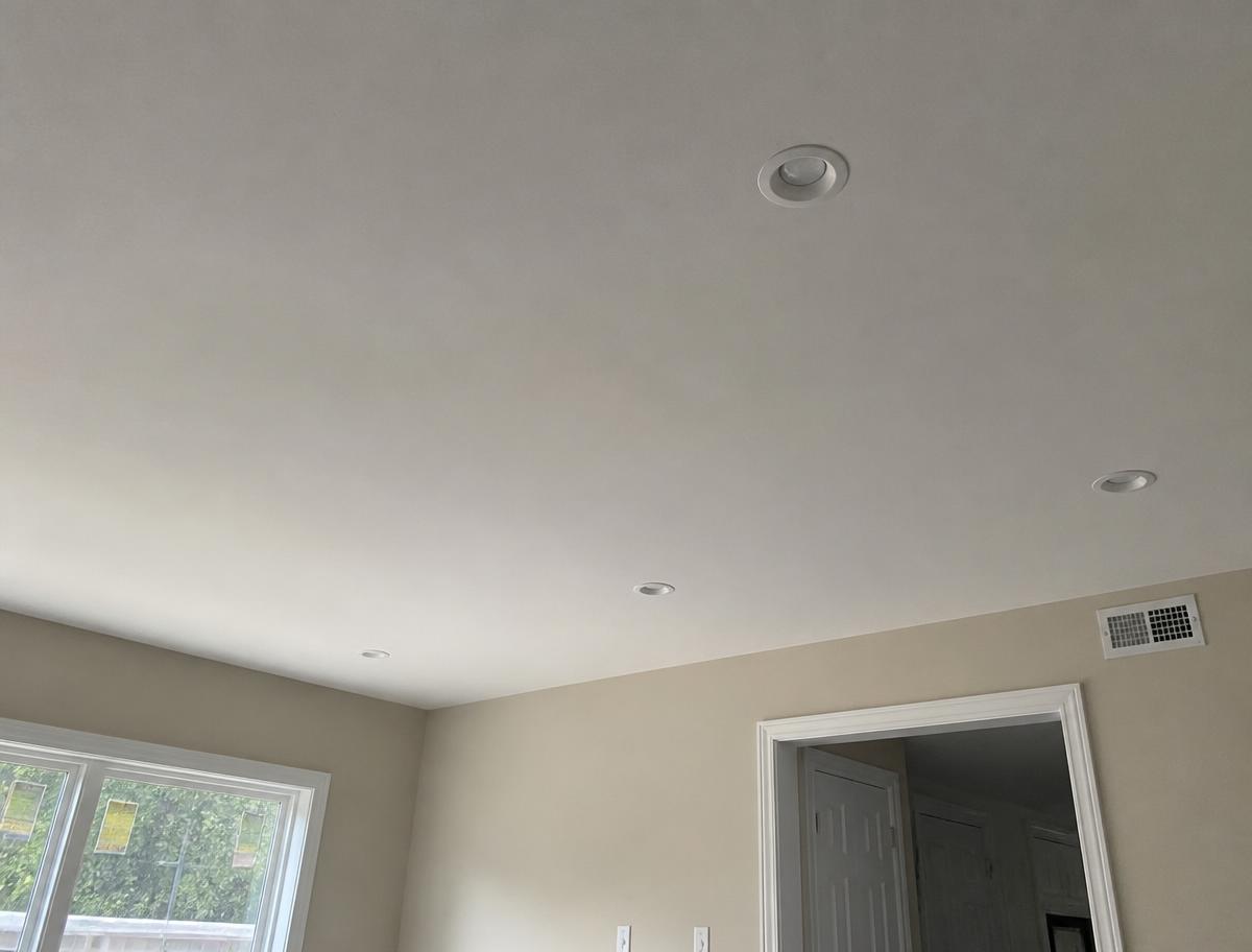 Finished interior with smooth drywall by Roman Drywall Specialist
